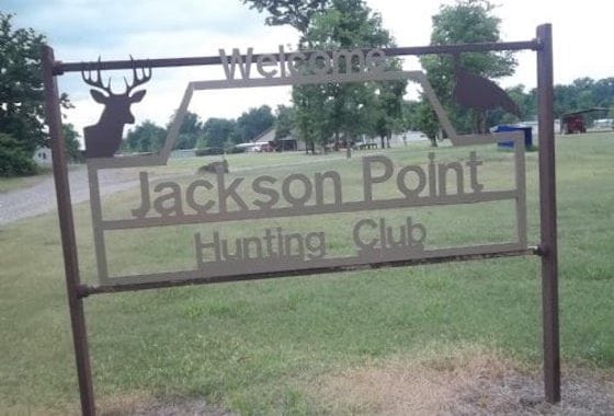 Welcome Sign | Jackson Point Hunting Club