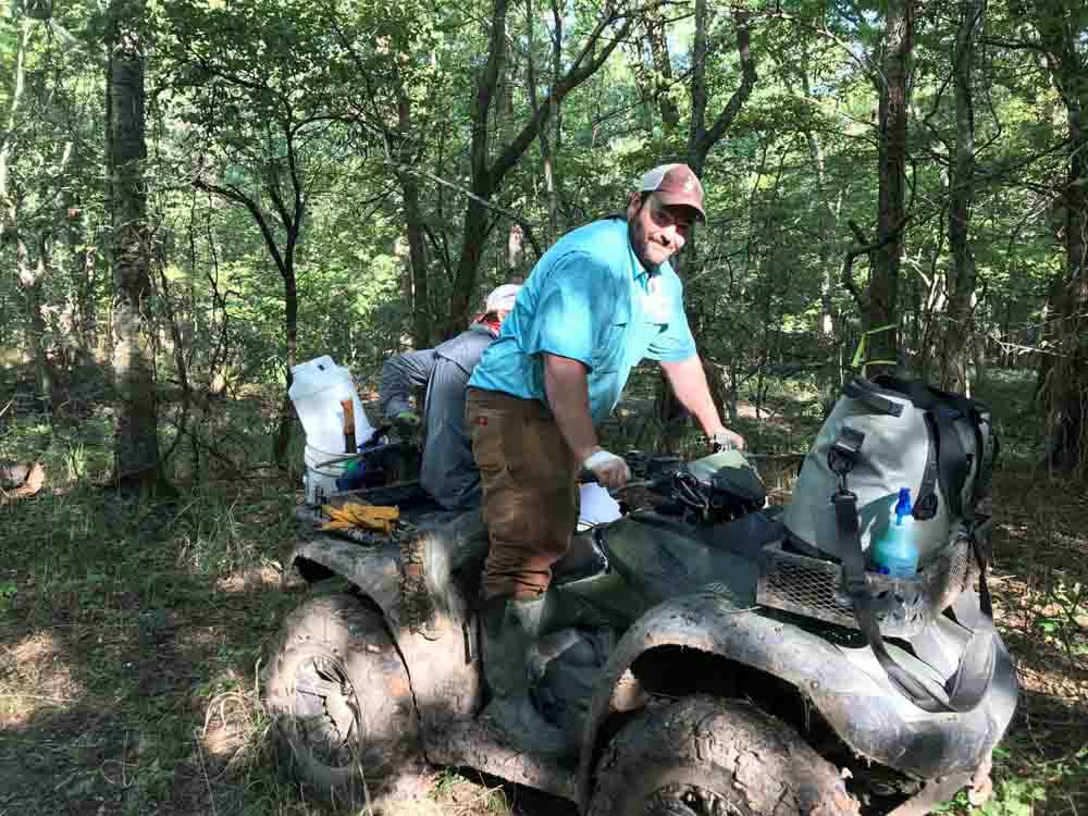 Wellons Land Recent Projects Circle T Photo of Team Member Riding 4 Wheeler