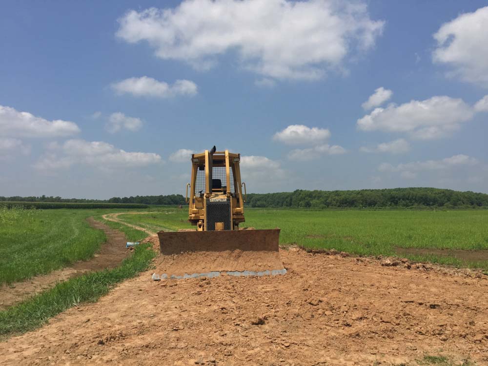 Wellons Land Recent Projects McEntire Farms Country Road After Fixing