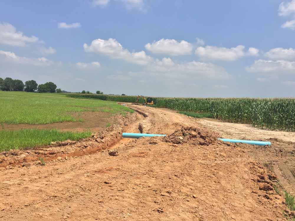 Wellons Land Recent Projects McEntire Farms Country Road While Being Fixed