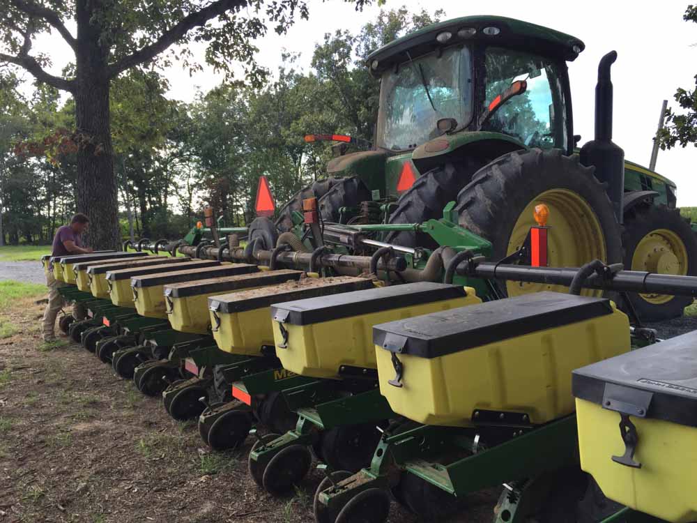 Wellons Land Recent Projects Wildlife Acres Tractor and Equipment Lined Up