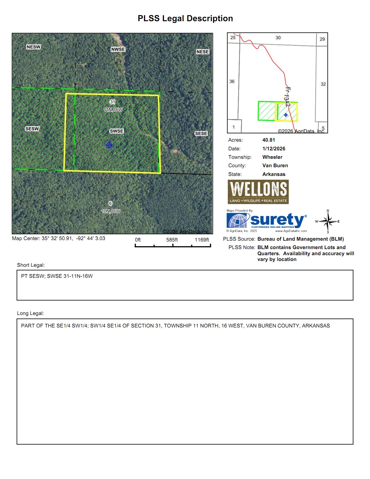 PLSS Legal Description 2 PLSS Legal Description 2