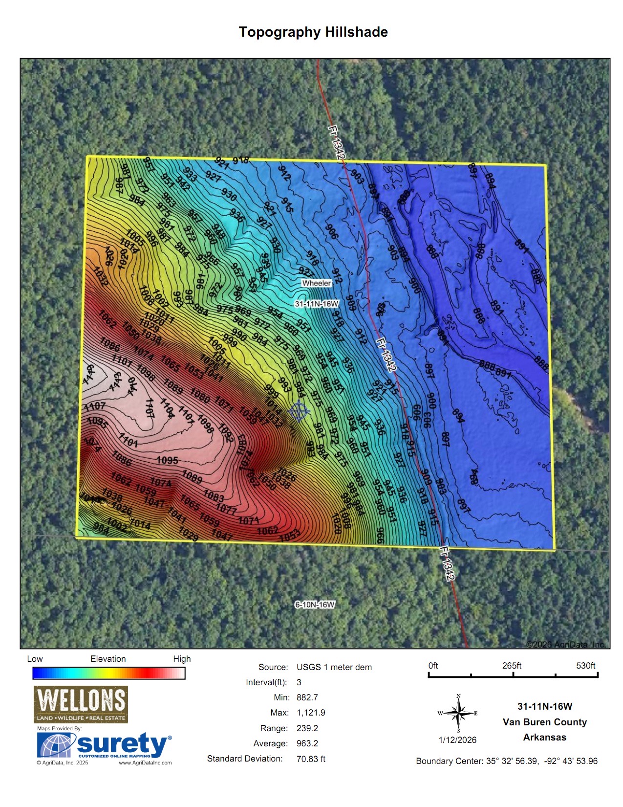 Topography Hillshade 16 Topography Hillshade 16